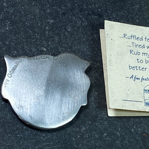 Pewter Worry Bird vintage - Picture 7 of 9